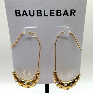 BaubleBar Gold Tone Hoop earrings